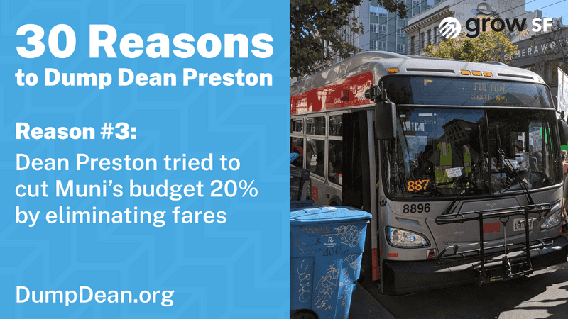 Dean Preston tried to defund muni